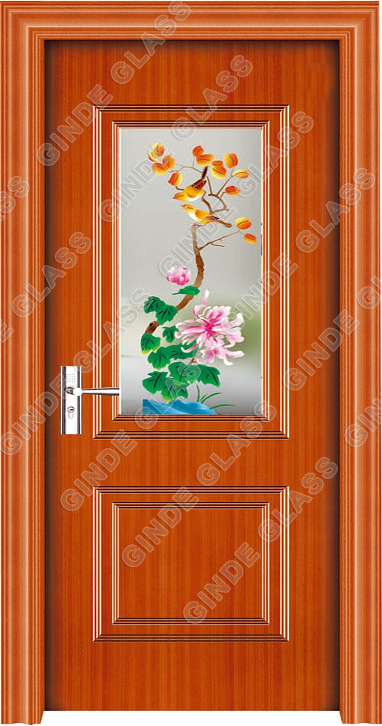 decorative door glass panels design image photo