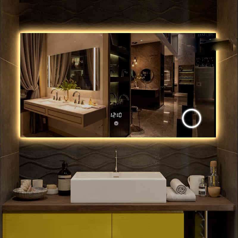 Hotel Home Rectangle LED Lighted Bathroom Wall Mounted Vanity